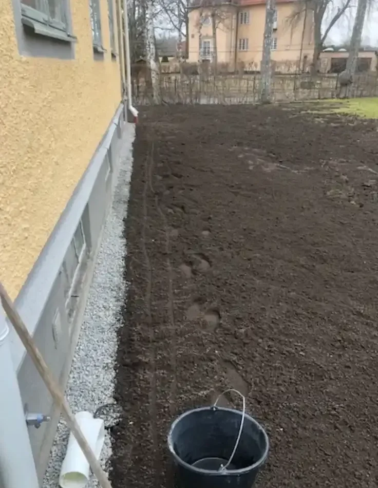 Markplattor vid villa